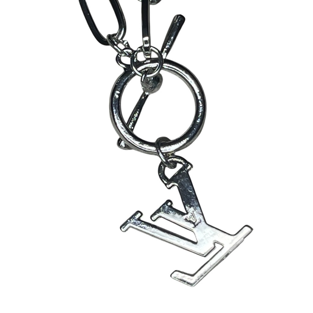 Vintage LV Stamped Silver Louis Vuitton Authentic Upcycled LV charm necklace - Picture 6 of 10